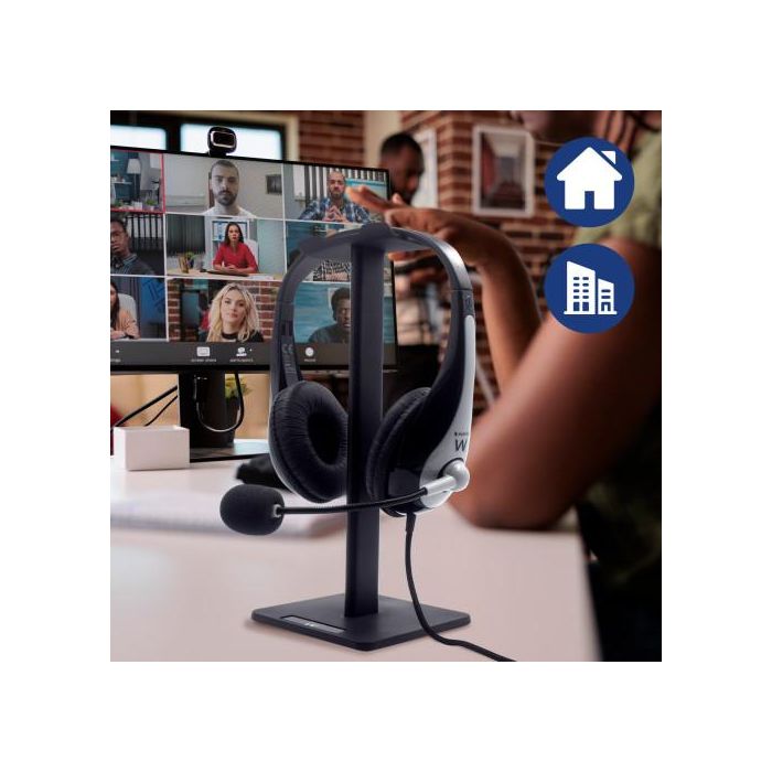 Soporte auriculares Ewent Negro 3