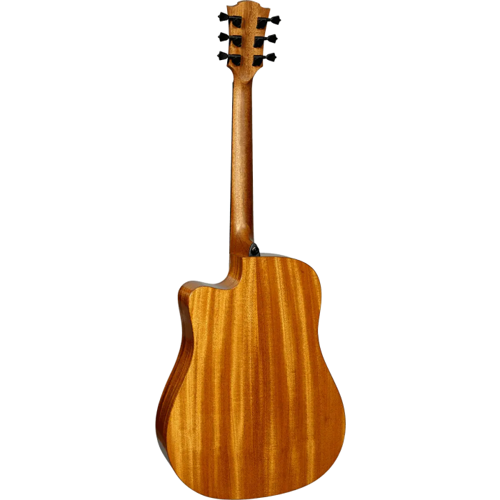 LAG Guitarra Acústica Dreadnought Cutaway A/E Tramontane 88 - Natural Abeto Engelmann Macizo Khaya Bronce Stage LAG 4