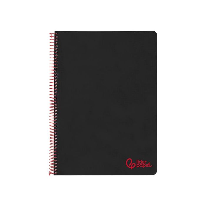 Cuaderno Espiral Liderpapel A4 Wonder Tapa Plastico 80H 90 gr Pauta Ancha 3,5 mm Con Margen Color Negro 1 Cuaderno Espiral Liderpapel A4 Wonder Tapa Plastico 80H 90 gr Pauta Ancha 3,5 mm Con Margen Color Negro 1