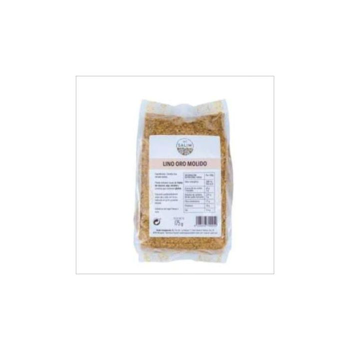 INT SALIM Semillas de Lino Dorado Molido 175g Alto en Fibra Fuente de Proteínas