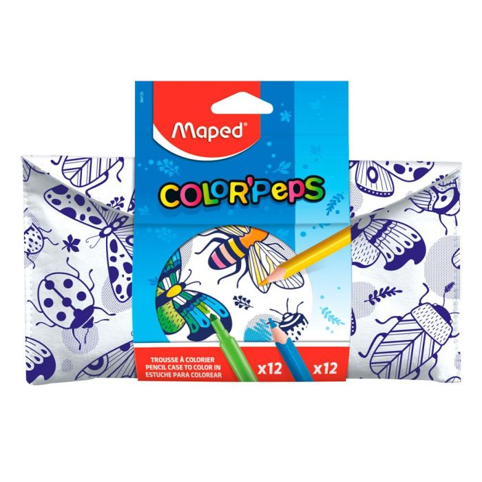 Set Para Colorear Maped 12 Rotuladores + 12 Lapices Colores Surtidos 1