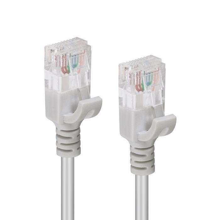 MicroConnect CAT6 U/UTP SLIM Network Cable 0.5m, Grey 1 MicroConnect CAT6 U/UTP SLIM Network Cable 0.5m, Grey 1