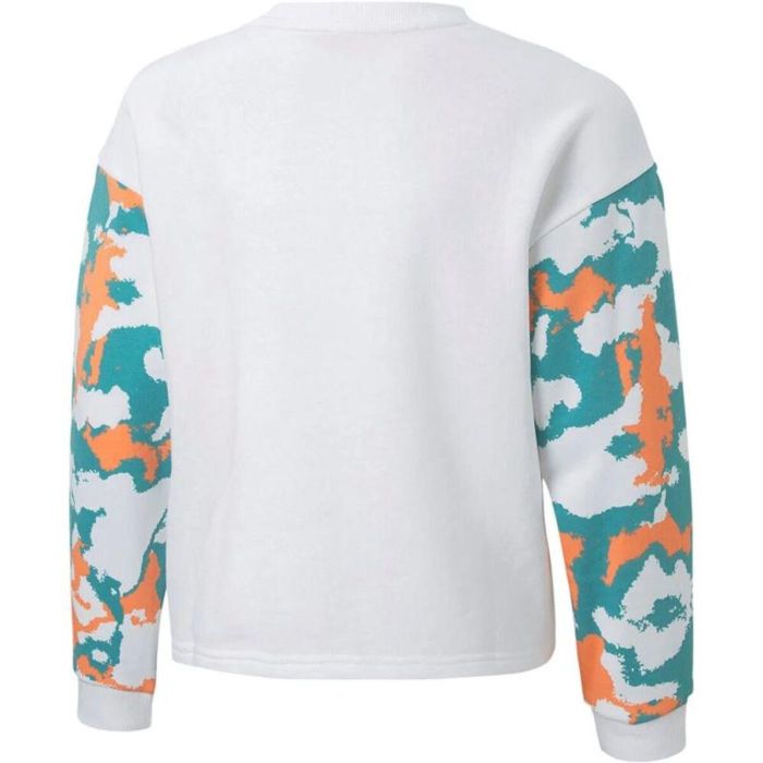 Sudadera sin Capucha Niña Puma Alpha Crew G Blanco 5-6 Años 1