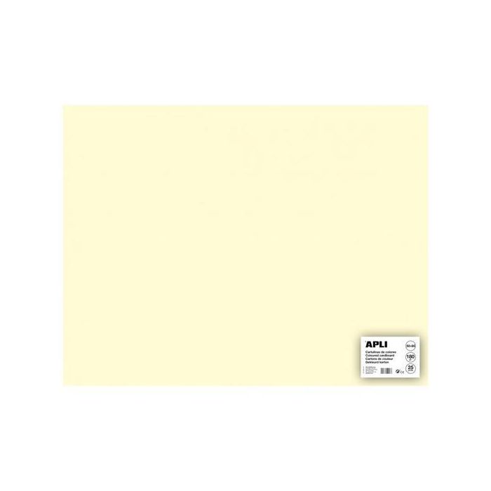 Apli Cartulina 50x65 cm 170 gr Pack De 25H Marfil Apli Cartulina 50x65 cm 170 gr Pack De 25H Marfil