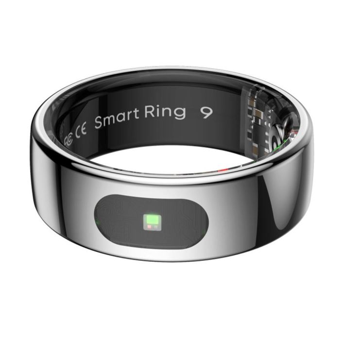 Leotec LESR02S10 Anillo Inteligente Kör HA - Rastreador de Actividad con Monitor de Ritmo Cardíaco, Oxígeno, Sueño, 5 ATM Acero Inoxidable