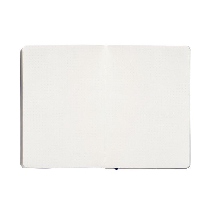 Cuaderno Con Gomilla Antartik Notes Tapa Blanda A5 Hojas Puntos Azul Marino 80 Hojas 80 gr Fsc 7