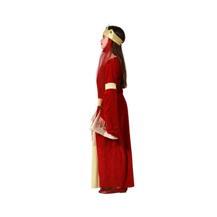 Disfraz Reina Medieval Niña Infantil Rojo 7-9 Años 1 Disfraz Reina Medieval Niña Infantil Rojo 7-9 Años 1