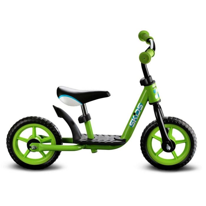 SKIDS CONTROL Bicicleta de equilibrio con reposapiés Verde 10 pulgadas, neumáticos EVA antipinchazos, marco de acero y sillín/manillar ajustables 4 SKIDS CONTROL Bicicleta de equilibrio con reposapiés Verde 10 pulgadas, neumáticos EVA antipinchazos, marco de acero y sillín/manillar ajustables 4