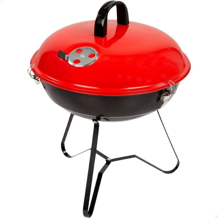 Barbacoa Portátil Aktive Metal esmaltado Ø 36 cm 36 x 44 x 36 cm (4 Unidades) Rojo 6