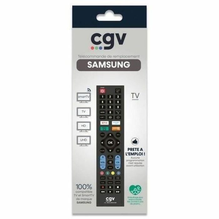 CGV CGV3322103009108 Mando a distancia de repuesto FIDELIO para televisores Samsung, sin programación, listo para usar 1 CGV CGV3322103009108 Mando a distancia de repuesto FIDELIO para televisores Samsung, sin programación, listo para usar 1