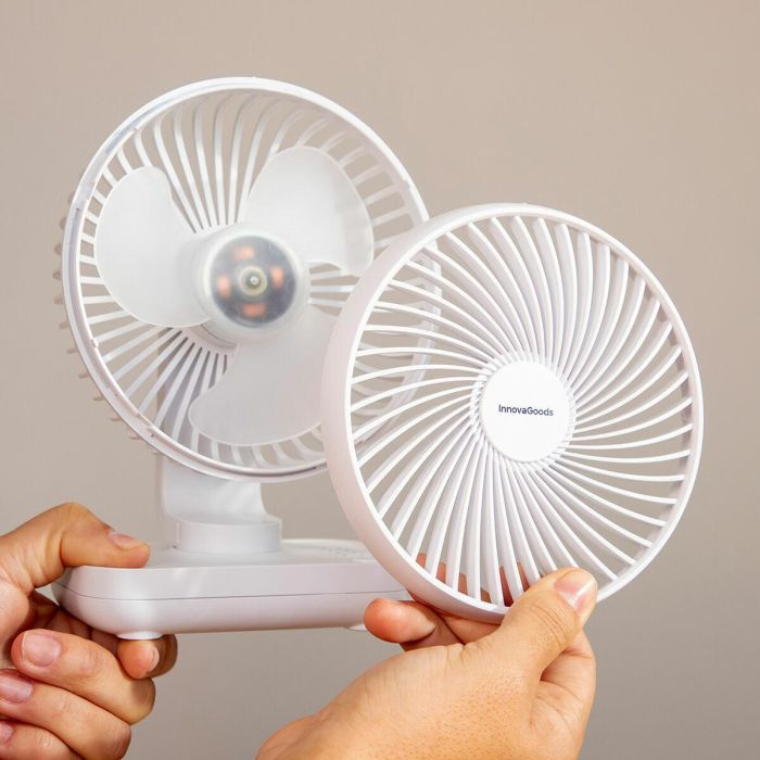 Ventilador de Escritorio Recargable Fanrec InnovaGoods Ø5,4'' 3600 mAh / 13,3 W 7 Ventilador de Escritorio Recargable Fanrec InnovaGoods Ø5,4'' 3600 mAh / 13,3 W 7