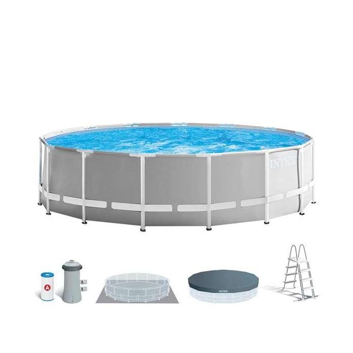 Piscina prism frame d457x122 cm(c/bomba filtro+esc Piscina prism frame d457x122 cm(c/bomba filtro+esc