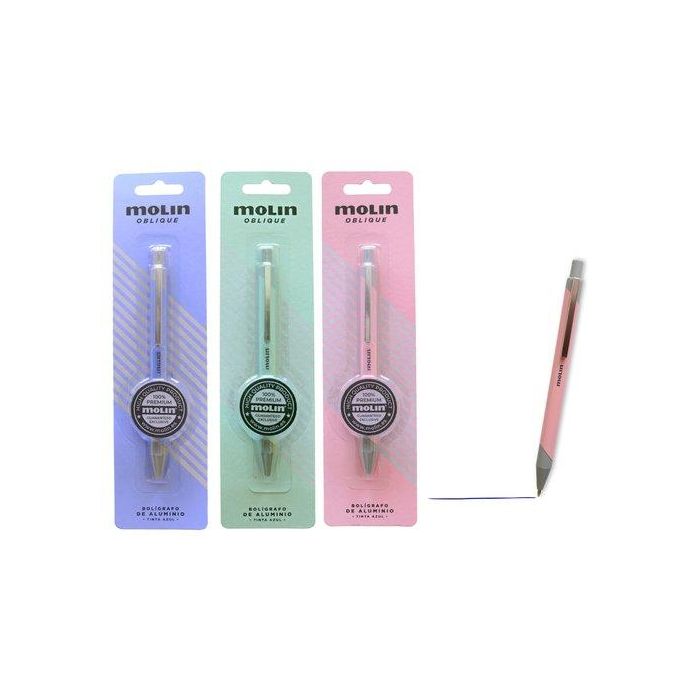 Boligrafo Molin Oblique Pastel Blister De 1
