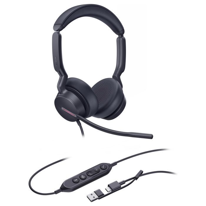 Yealink UH46 Dual Teams Auriculares USB-C/A con Micrófono con Cancelación de Ruido para Oficina y Centro de Llamadas 1