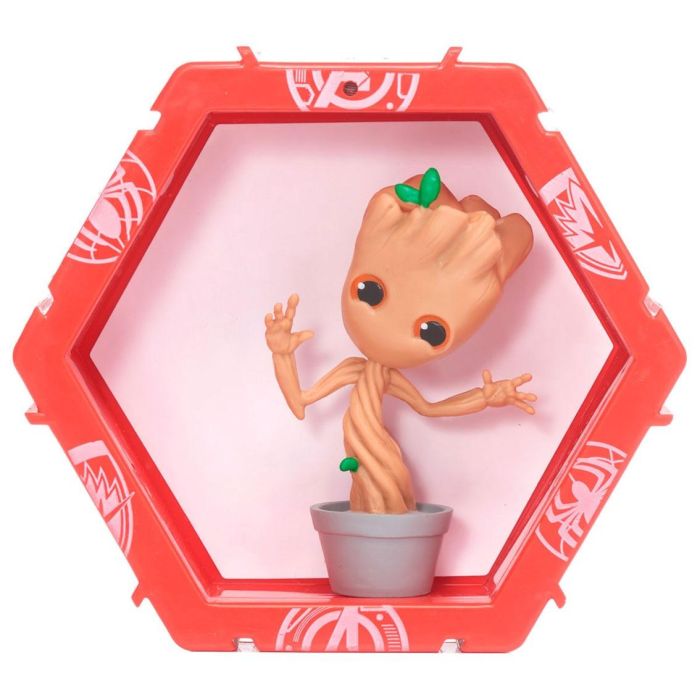 Wow stuff Figura Pod Marvel Potted Groot con Sensor de Movimiento para Iluminar Espacios 1