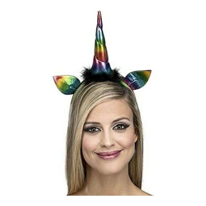 Diadema unicornio arco iris talla única