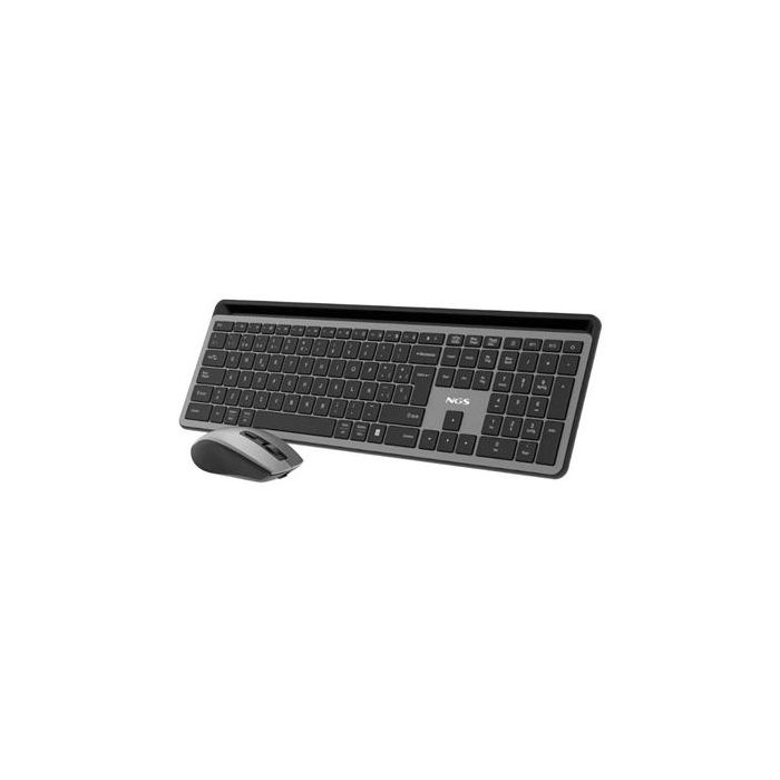NGS ECLIPSEKIT Kit Teclado y Ratón Inalámbricos Silencioso, Recargable, Multimodo 2.4GHz/Bluetooth, 12 Teclas Multimedia, DPI 800-1600 NGS ECLIPSEKIT Kit Teclado y Ratón Inalámbricos Silencioso, Recargable, Multimodo 2.4GHz/Bluetooth, 12 Teclas Multimedia, DPI 800-1600
