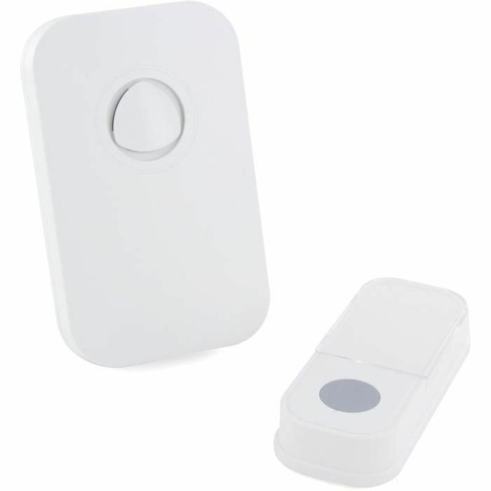 Chacon CHA5411478841722 Timbre Inalámbrico con batería 120 m Blanco