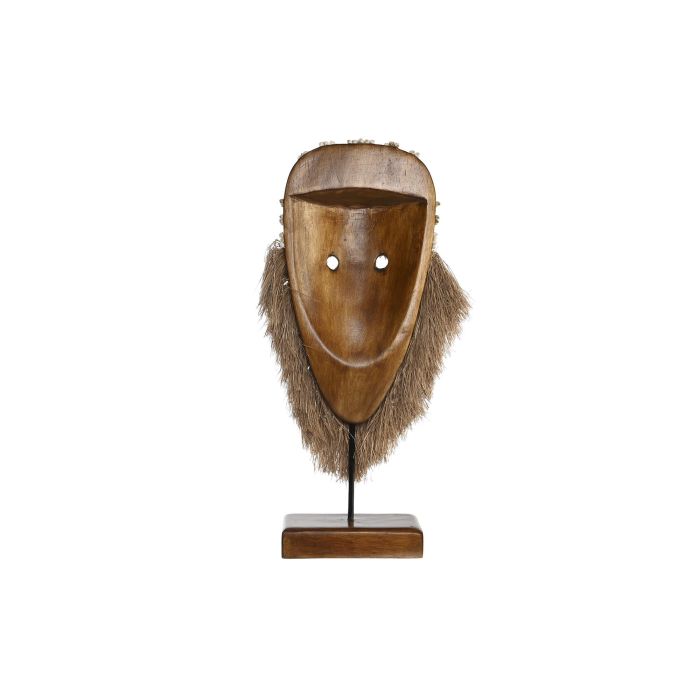 DKD Home Decor Máscara Decorativa Balinesa de Fibra y Albasia, Color Natural, Dimensiones 10.5x30x53 cm 3 DKD Home Decor Máscara Decorativa Balinesa de Fibra y Albasia, Color Natural, Dimensiones 10.5x30x53 cm 3