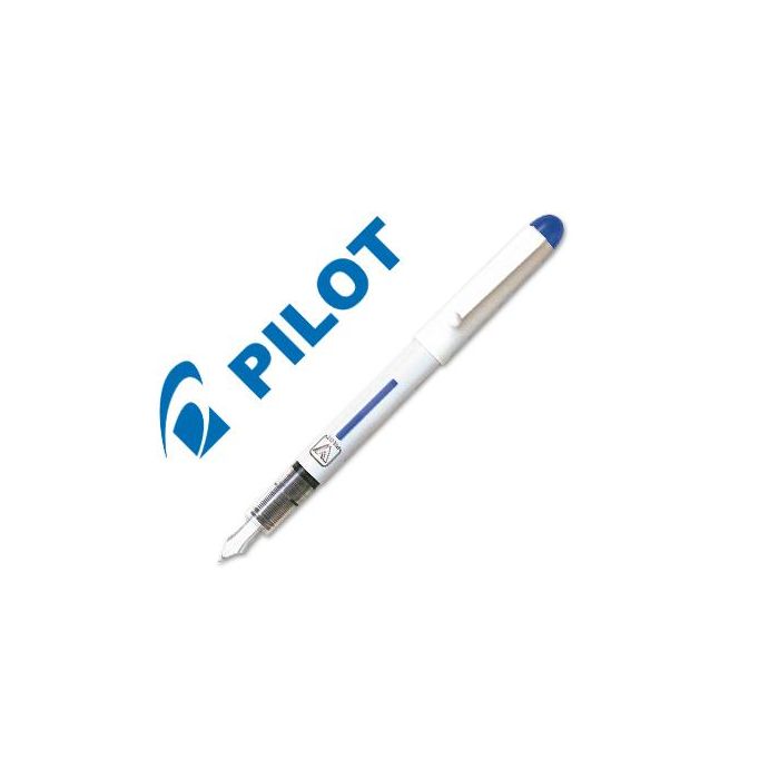 Pluma Pilot V Pen Blanco Desechable Azul Svpn-4 Wl 12 unidades