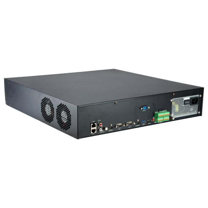 LevelOne NVR-0764 Videograbador de Red (NVR) 64 Canales, 8 Bahías HDD, H.265+, 4K, 128 Usuarios, 2 Puertos HDMI, 2 VGA, RAID 1