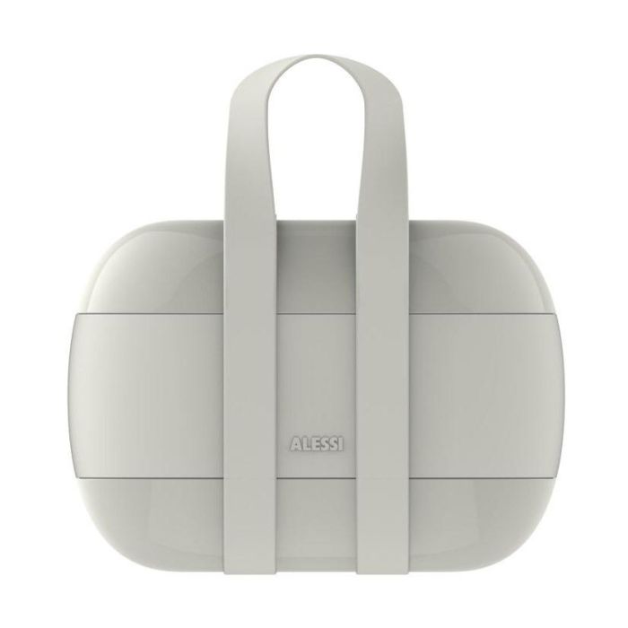 Alessi SA02 G FOOD Fiambrera de Resina Gris con Tres Compartimentos 1 Alessi SA02 G FOOD Fiambrera de Resina Gris con Tres Compartimentos 1