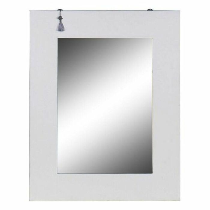 Espejo Oriental DKD Home Decor Blanco Plateado 2 x 90 x 70 cm