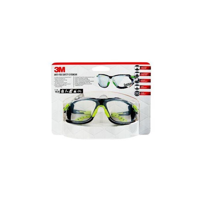 3M S1CGC1 gafa y cristal de protección Gafas de seguridad Plástico Negro, Verde 5