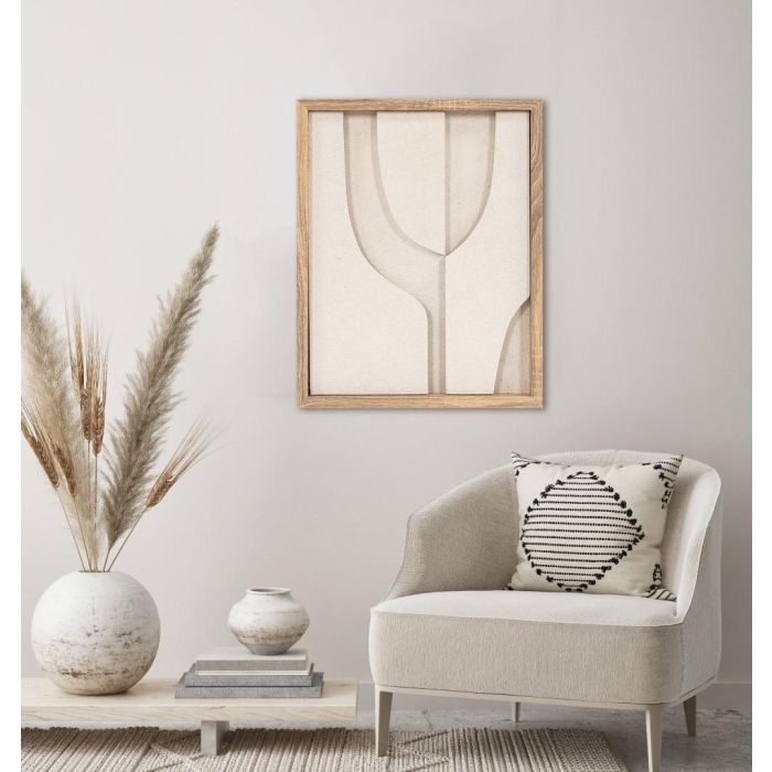 Cuadro Scandi DKD Home Decor Blanco Natural 3.8 x 50 x 40 cm (2 Unidades) 3 Cuadro Scandi DKD Home Decor Blanco Natural 3.8 x 50 x 40 cm (2 Unidades) 3