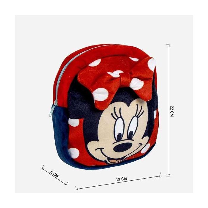 Mochila guarderia de peluche minnie 18.0 x 22.0 x 8.0 cm 3