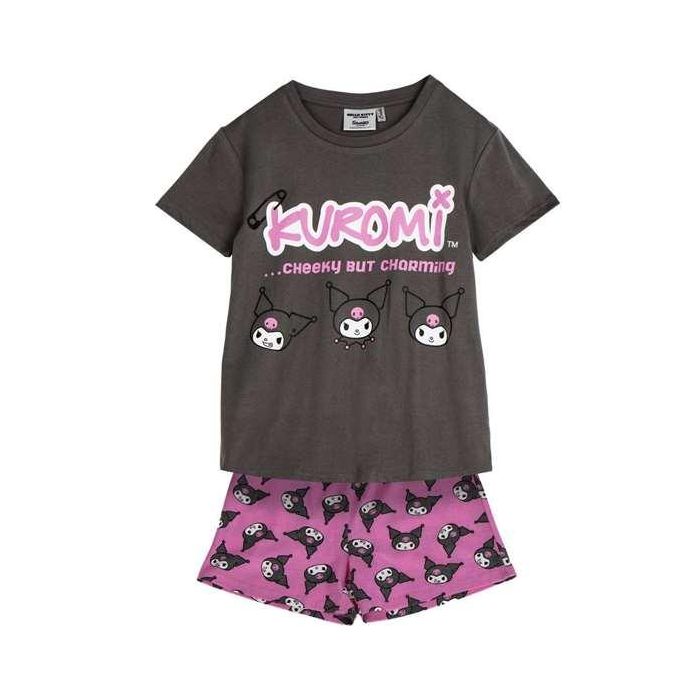 Pijama corto single jersey hello kitty kuromi 14 años Pijama corto single jersey hello kitty kuromi 14 años