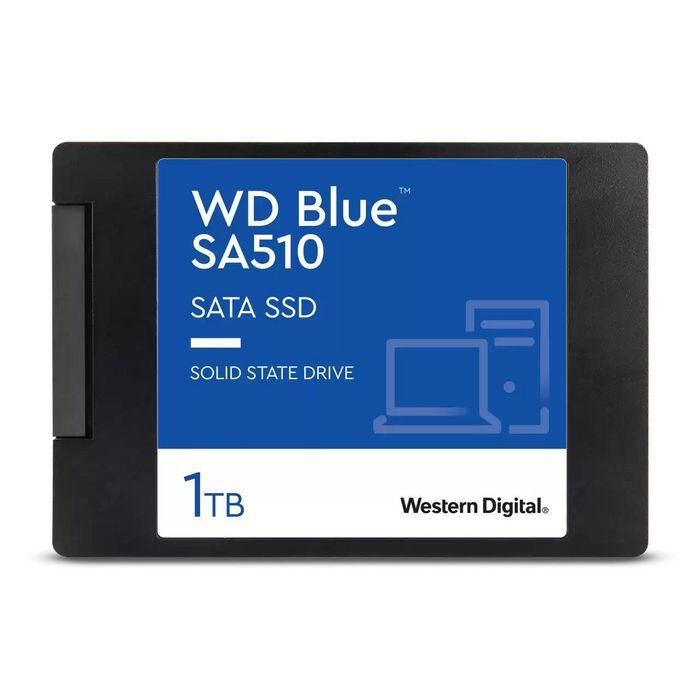 Western Digital WDS100T3B0A Disco SSD WD Blue SA510 1TB SATA III 2.5" 7mm, Velocidad hasta 560MB/s, incluye Acronis