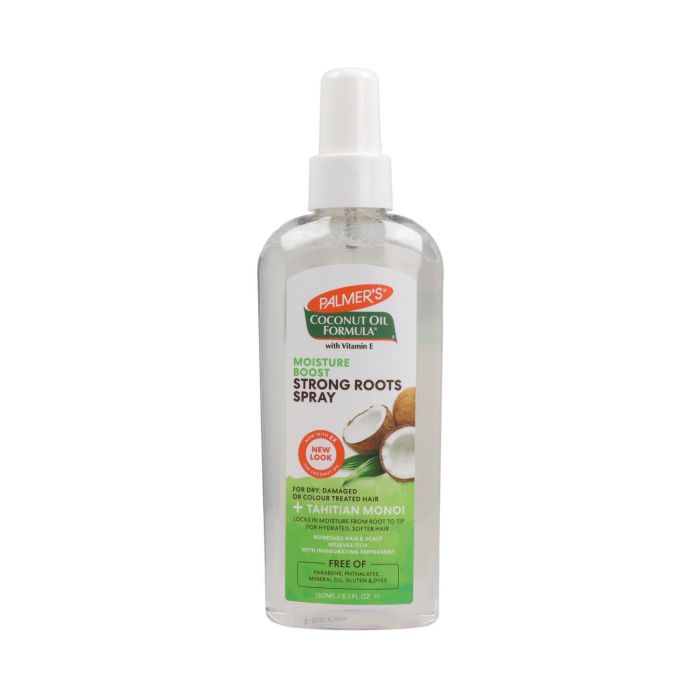 Palmer's Coconut Oil Strong Roots Spray 150ml - Aceite de Coco, Menta y Eucalipto para Crecimiento Saludable y Cuero Cabelludo Irritado