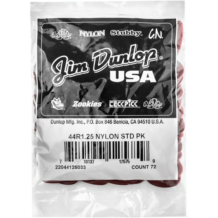 DUNLOP Pack 72 Púas Nylon / Standard - 1,25 Mm 3