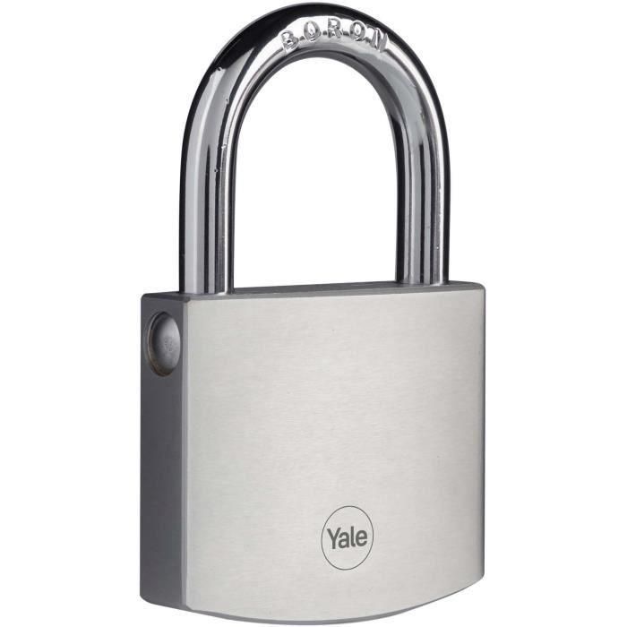 Candado de Latón - YALE - Y120DB/60/135/1 - Exterior - Cromado 60 mm - Antióxido - Alta Resistencia a la Intemperie 1 Candado de Latón - YALE - Y120DB/60/135/1 - Exterior - Cromado 60 mm - Antióxido - Alta Resistencia a la Intemperie 1