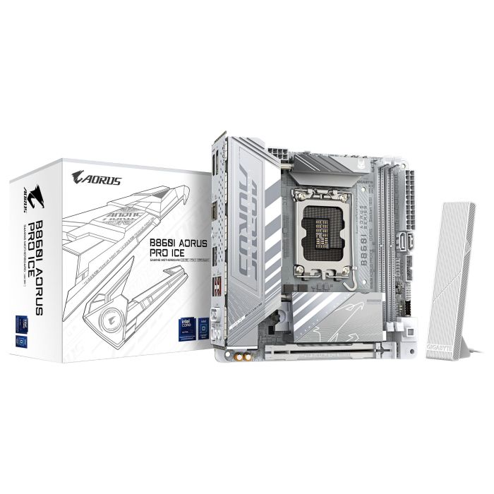 Gigabyte B860I AORUS PRO ICE Placa Base S1851 DDR5 MITX Gigabyte B860I AORUS PRO ICE Placa Base S1851 DDR5 MITX
