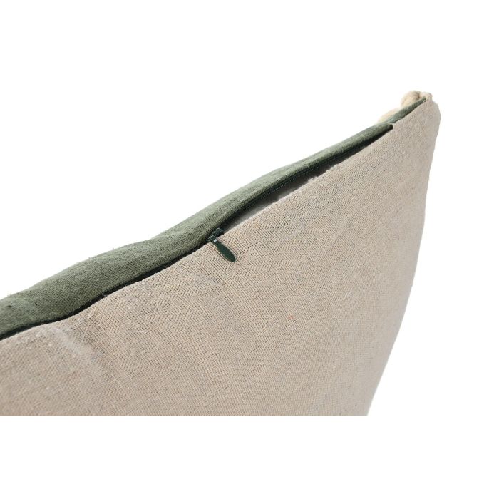DKD Home Decor Cojin Boho Fleky23 Verde 45 x 15 x 45 cm Algodon Reciclado Polyester 4