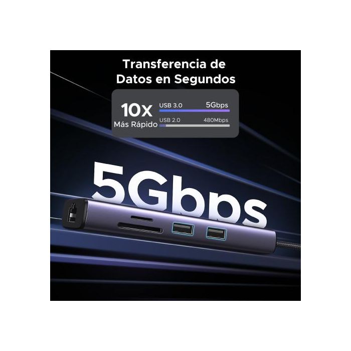 Ugreen 60515 Base para Portátil y Replicador de Puertos Alámbrico Usb 3.2 Gen 1 (3.1 Gen 1) Type-C Gris 14