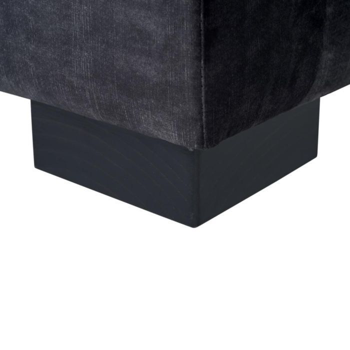 Sofá Chaise Longue Gris Oscuro Tejido 114 X 155 X 92 cm