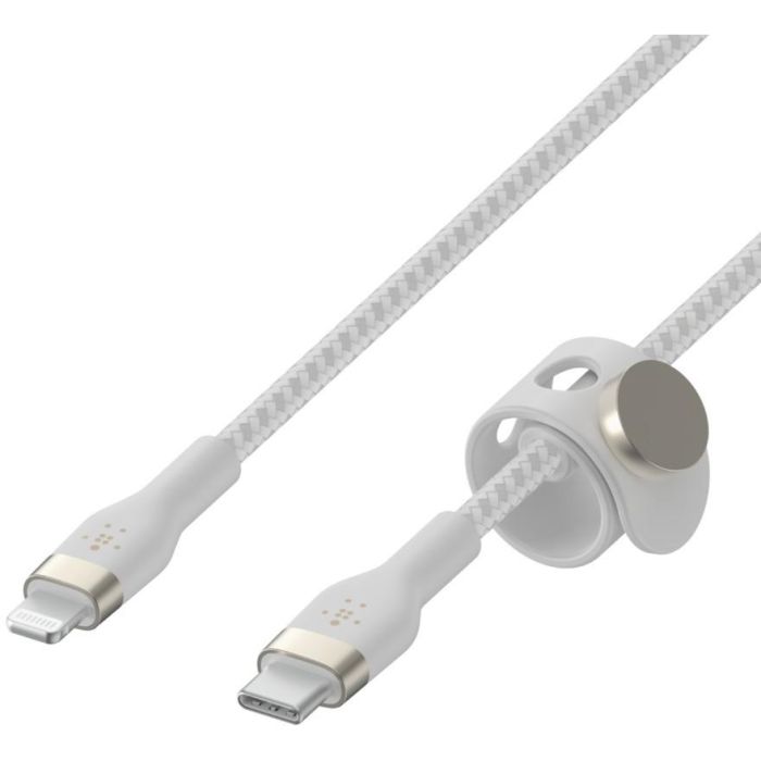 Belkin PRO Flex Cable Lightning a USB-C, 15W, certificado Apple, 2m, blanco 3 Belkin PRO Flex Cable Lightning a USB-C, 15W, certificado Apple, 2m, blanco 3