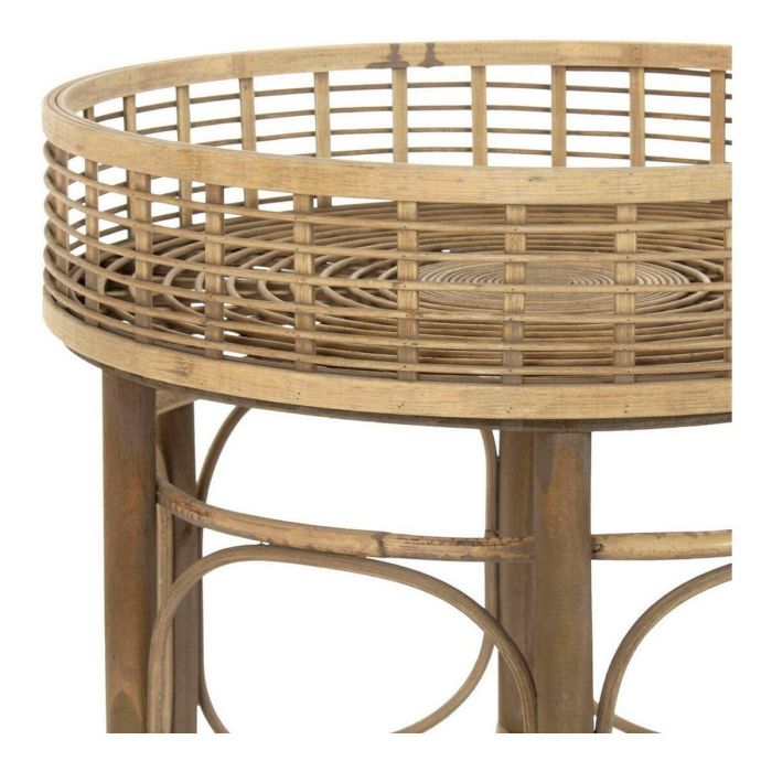 Mesa Auxiliar DKD Home Decor Ratán (2 pcs) 1 Mesa Auxiliar DKD Home Decor Ratán (2 pcs) 1