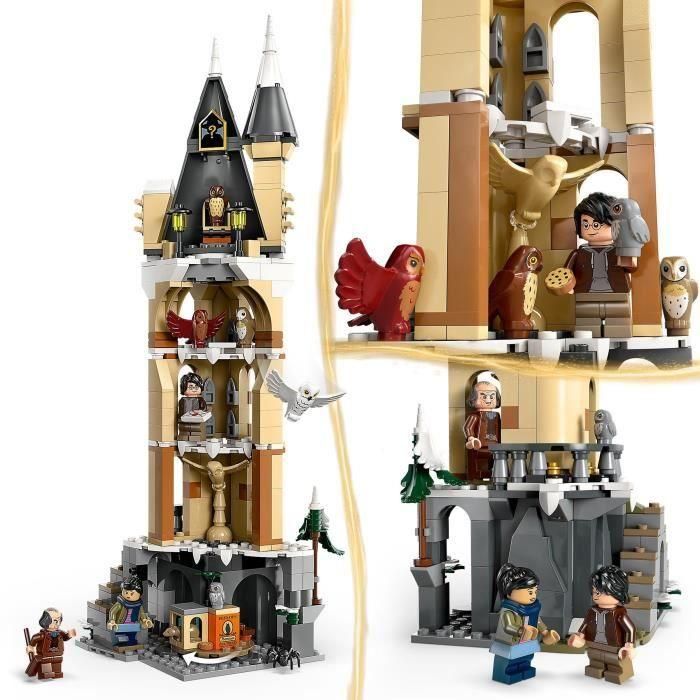 Lego 76430 Harry Potter Castillo de Hogwarts Lechucería con Minifiguras y 5 Figuras de Lechuzas 2