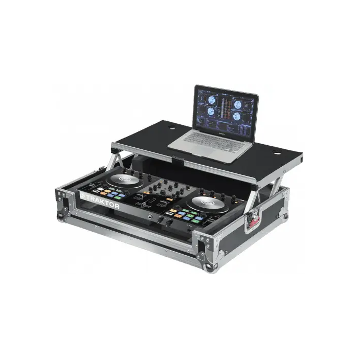 Gator Flightcase Controlador Pequeño Gtour Compatible con Numark Mixtrack Quad, Pioneer DDJ-SB, Denon DN-MC6000 MK2, Akai MPK249, J Audio Encore 2000 3