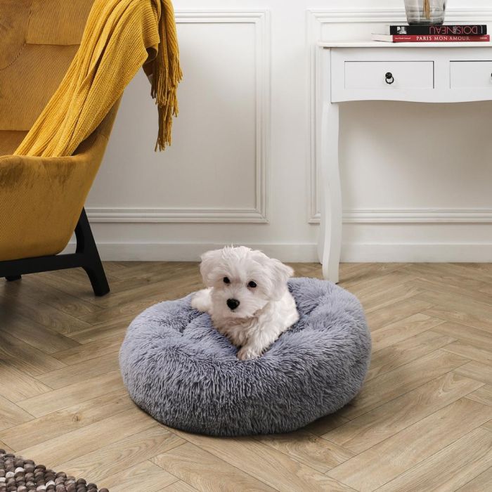 The Concept Factory Cama para Mascota Gris Mon Chat Mon Ch Diámetro 60 cm 1