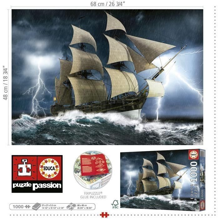 Puzzle 1000 Tormenta Perfecta 19556 Educa 2