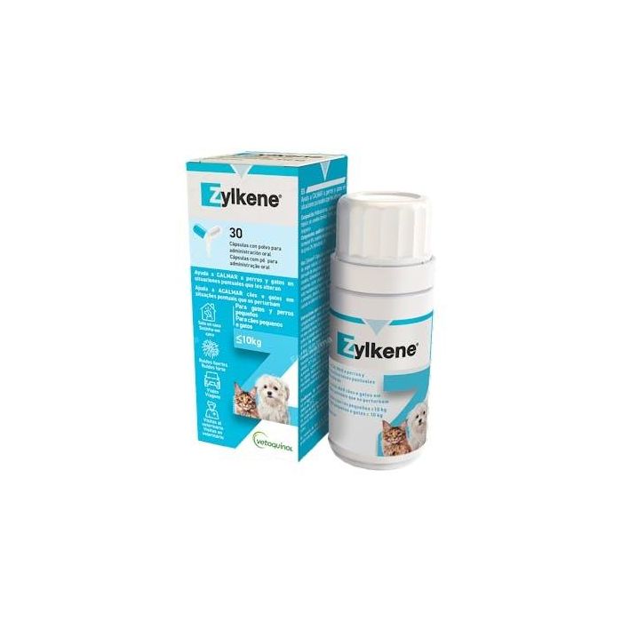 Vetoquinol Zylkene 75 mg 30 Cápsulas para Alteraciones de Comportamiento en Perros