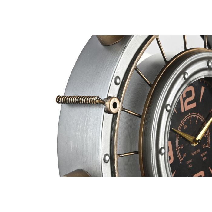 Reloj Pared Vintage DKD Home Decor Plateado Dorado 11 x 44.5 x 48 cm 3 Reloj Pared Vintage DKD Home Decor Plateado Dorado 11 x 44.5 x 48 cm 3