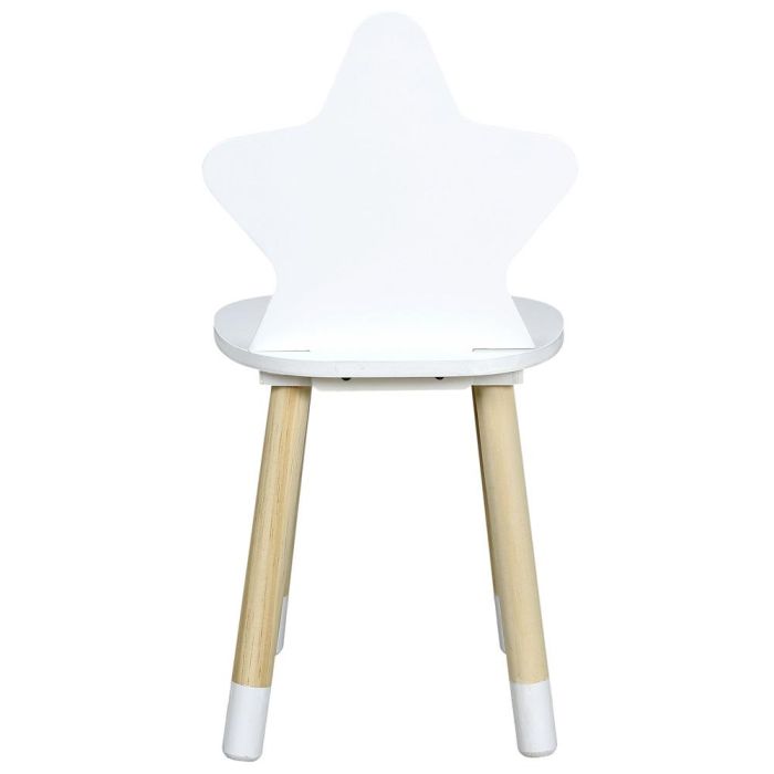 Home Deco Kids Silla Infantil Estrella Blanca para Niños, Diseño Encantador para Habitaciones Infantiles, Medidas 28x27x54 cm 4
