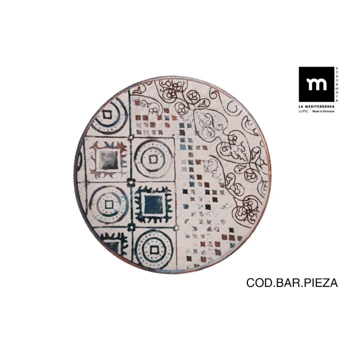 La Mediterranea Plato Llano Grecia 26 cm Monaco Brillo (6 Unidades)