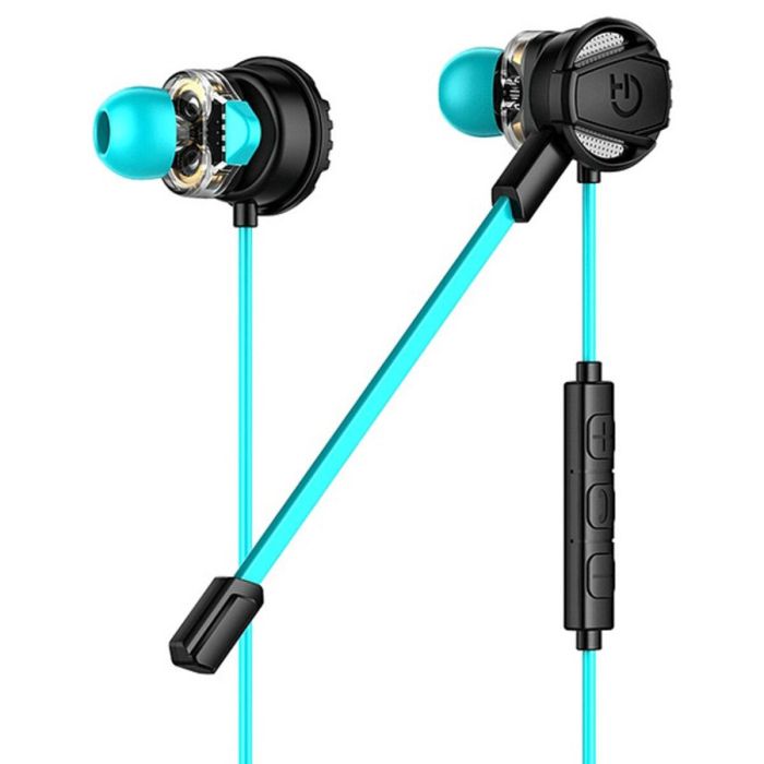 Auriculares con Micrófono Gaming Hiditec GHE010002 (3.5 mm) Negro Azul 0 Auriculares con Micrófono Gaming Hiditec GHE010002 (3.5 mm) Negro Azul 0